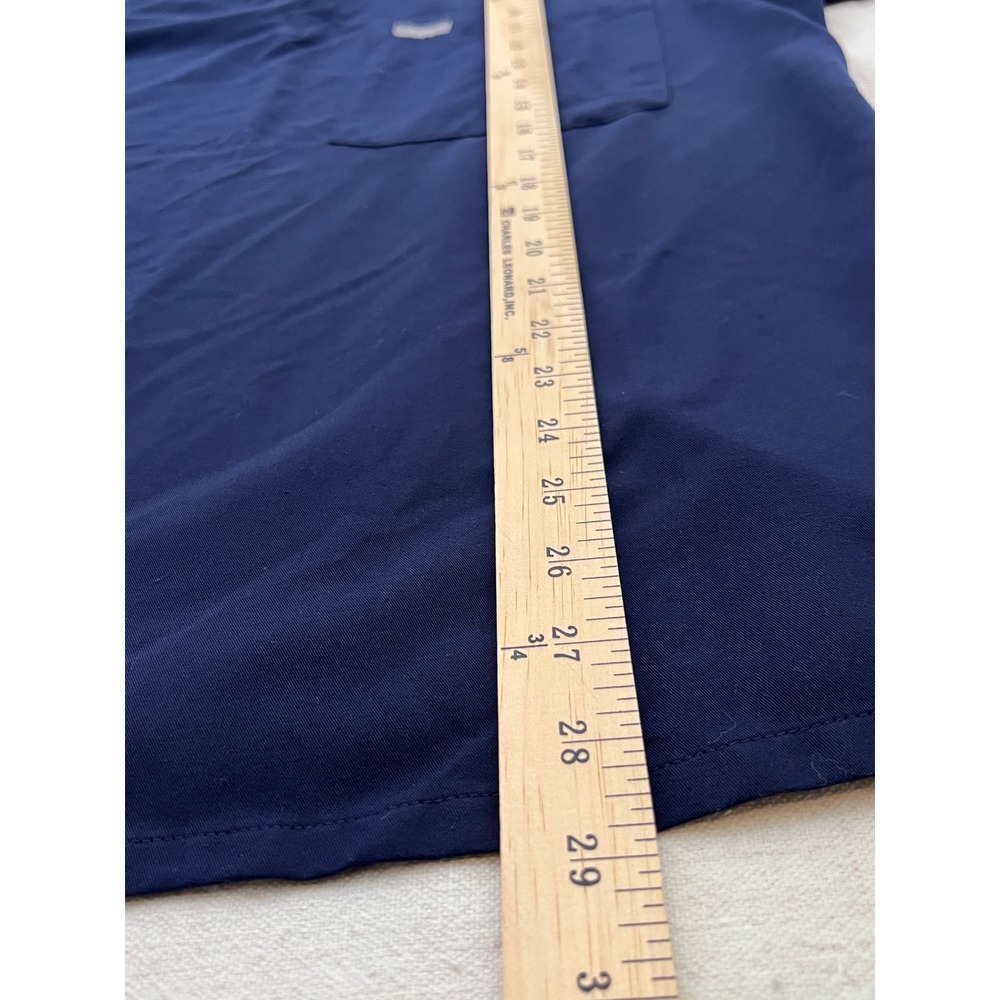 Figs XL Navy Blue Scrub‎ Shirt Top Short Sleeve V-neck Nurse Scrubs Top - Picture 5 of 7